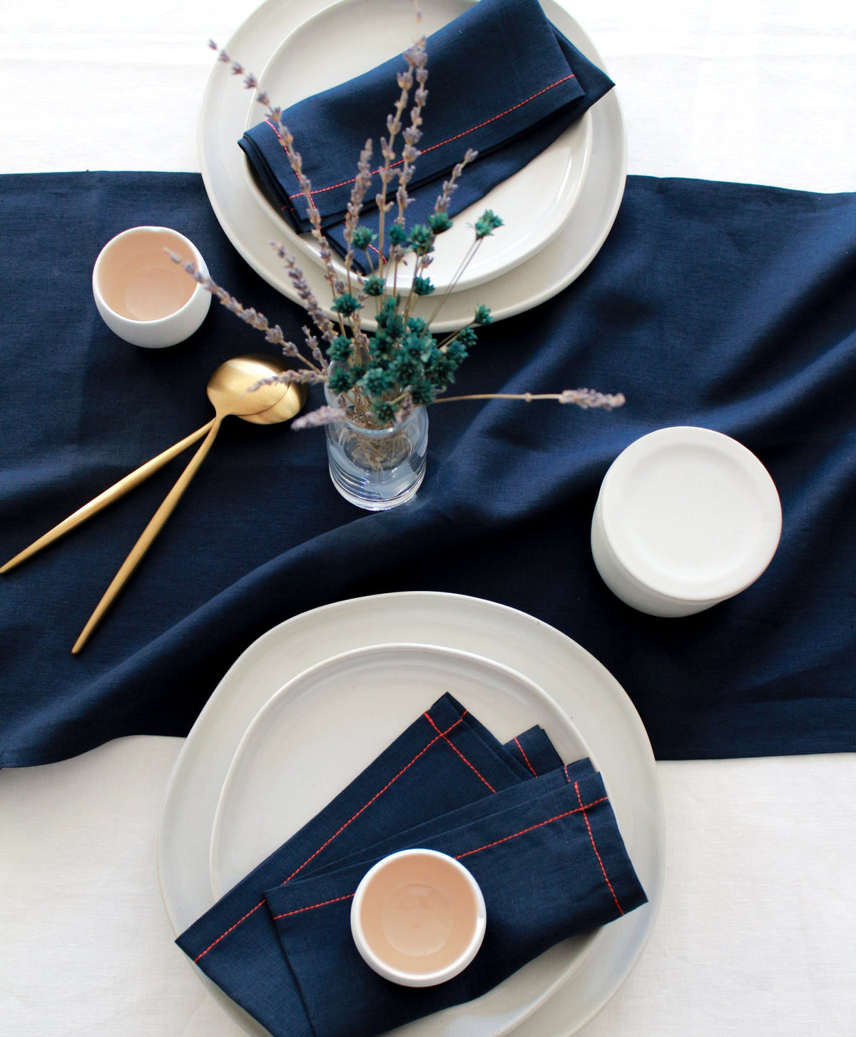 100% Linen Table Runner Pre-Washed Soft 17x56 Inch