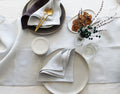 100% Linen Oyster Gray Table Runner Pre-Washed 17x56 Inch