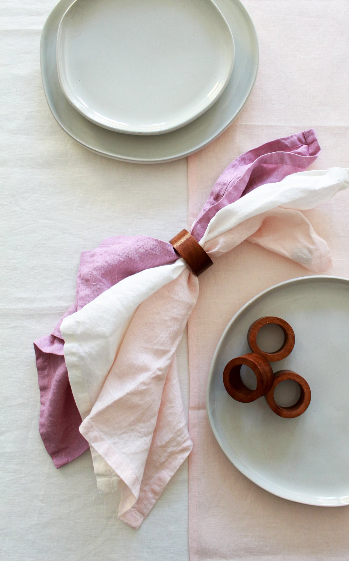 100% Linen Table Runner Pre-Washed Soft 17x56 Inch