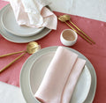 100% Linen Dusty Rose Table Runner Pre-Washed 17x56 Inch